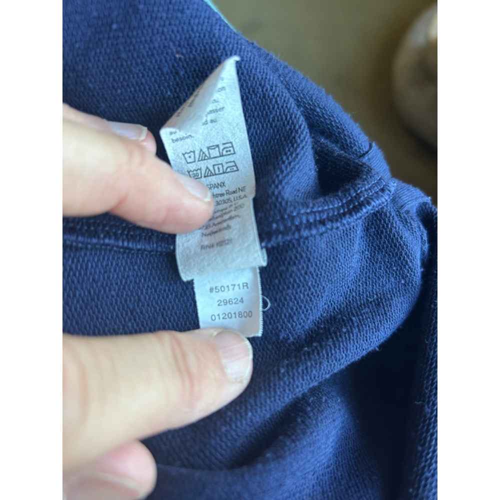 Women's SPANX Navy Sweatshirt M - Picture 5 of 6